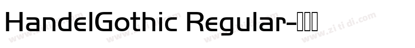 HandelGothic Regular字体转换